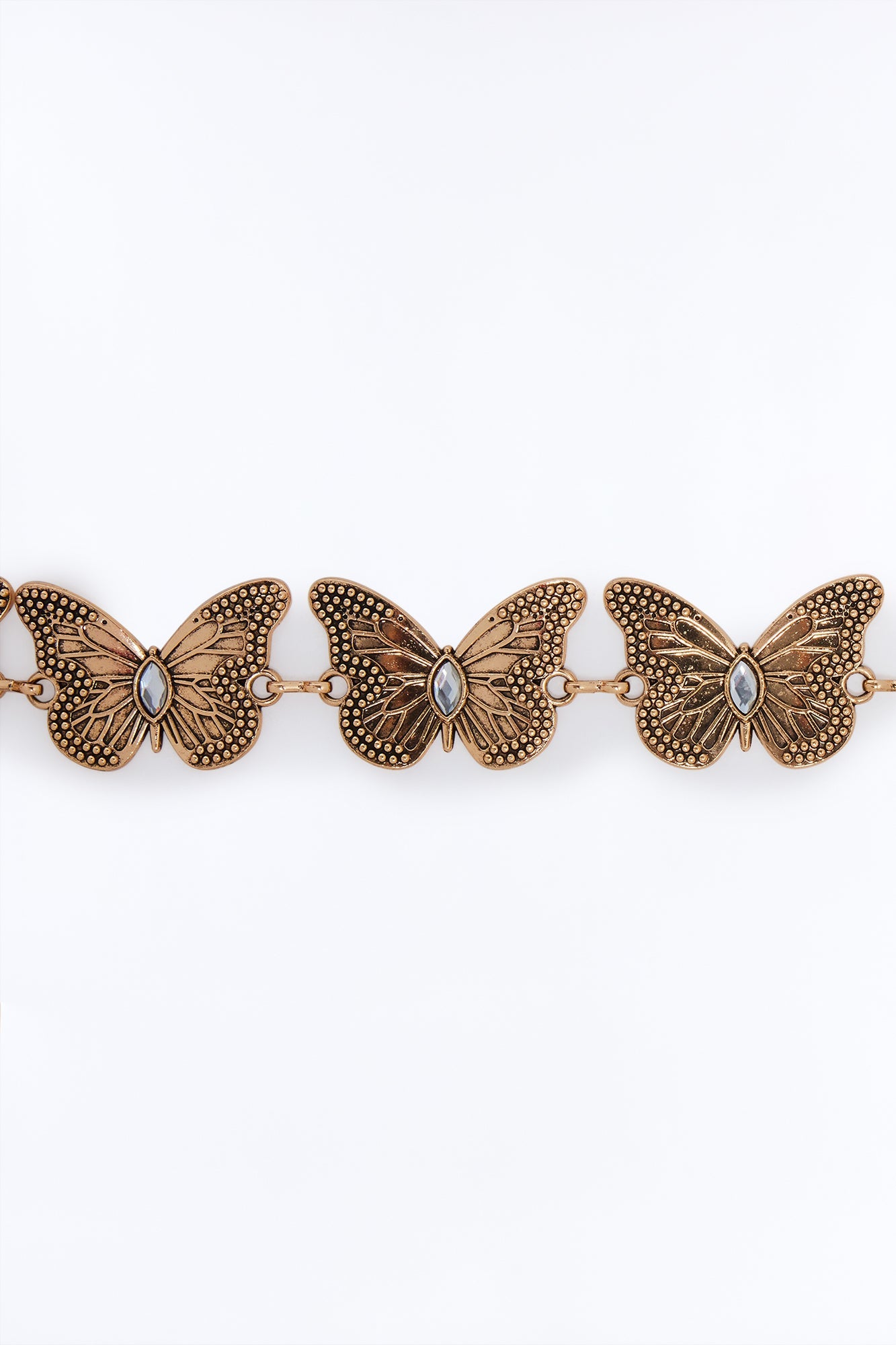 Abby Butterfly Chain Belt - Gold