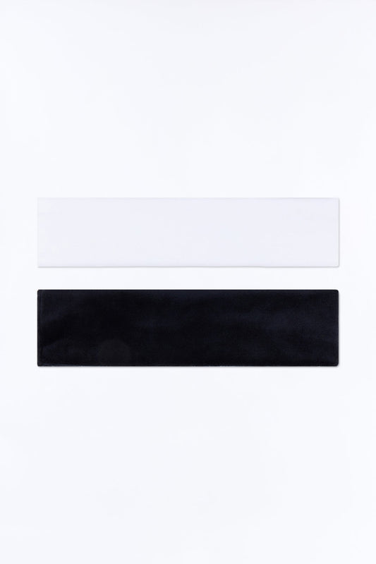 Softest Touch 2 Piece Headband Set - White/Black