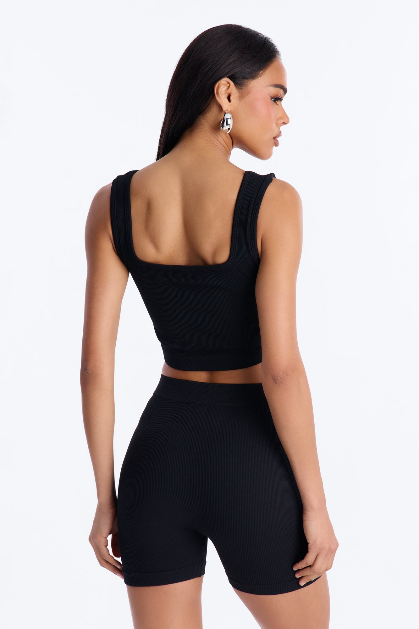 Active Aura Seamless Biker Short Set - Black