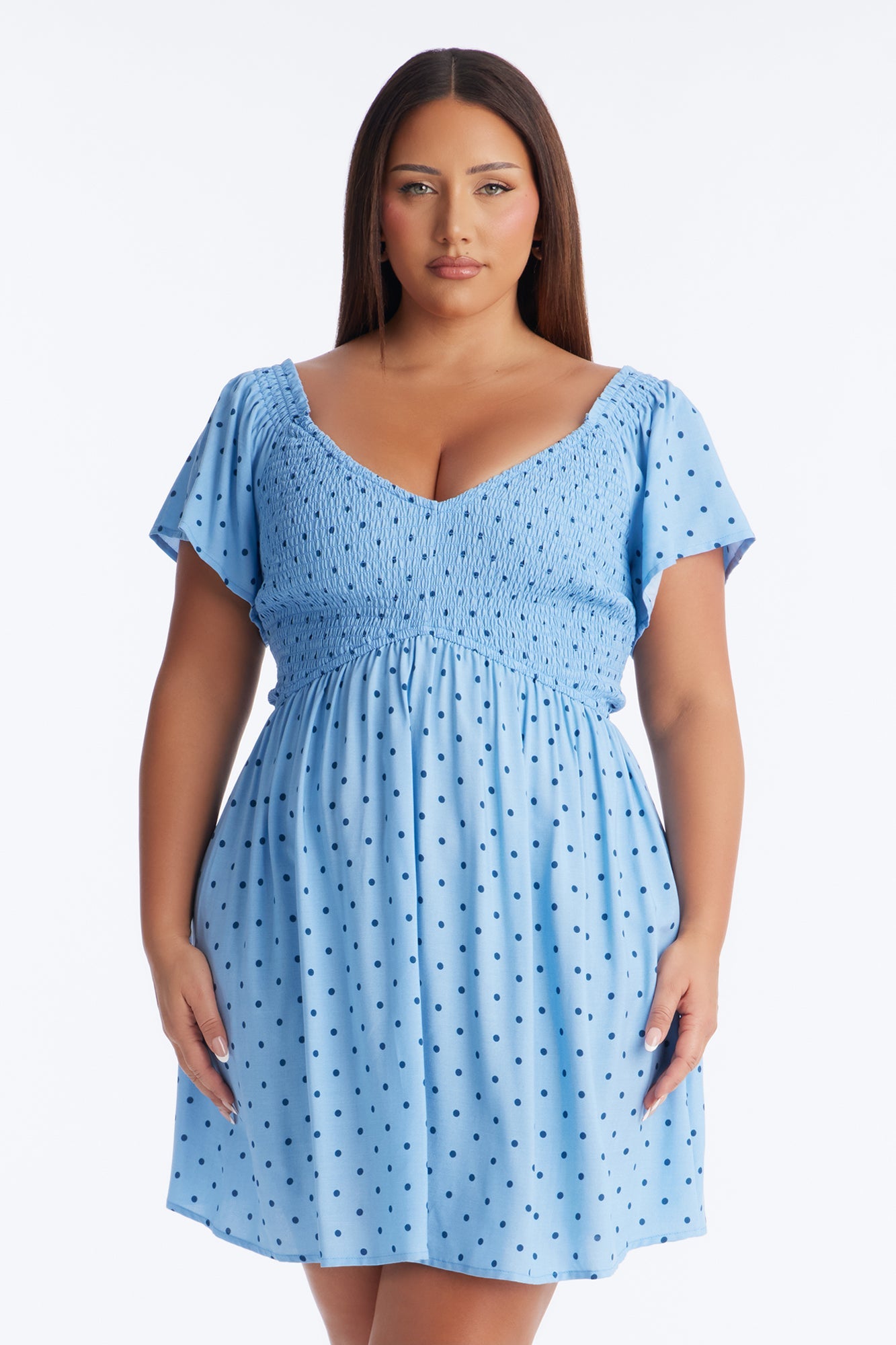 Flower Child Floral Mini Dress - Blue/combo