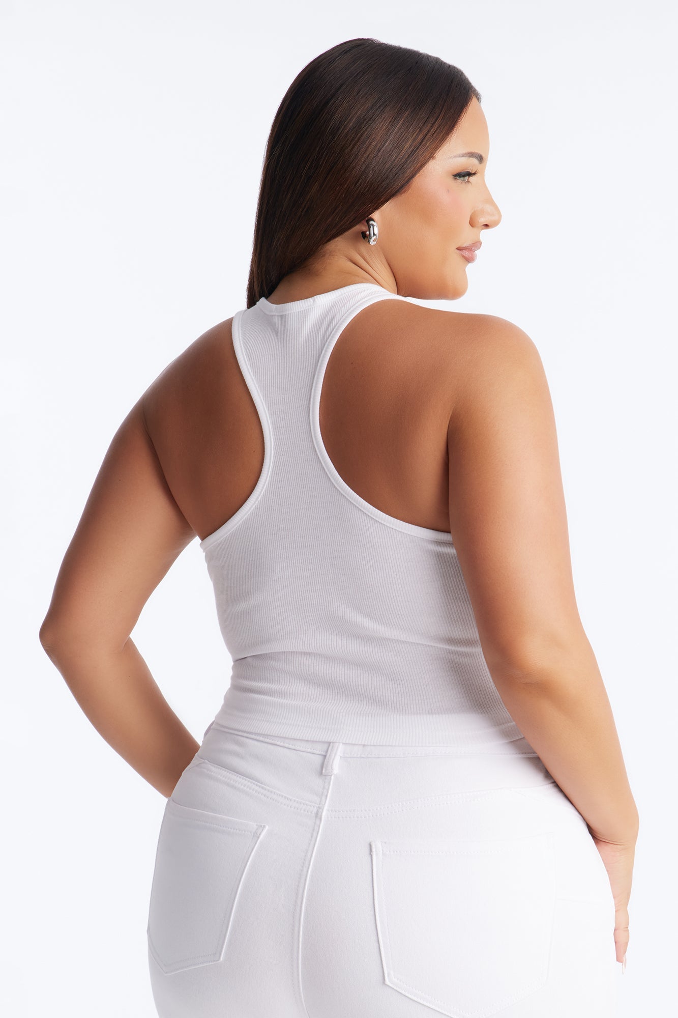 Bride To Be Rhinestone Tank Top - White