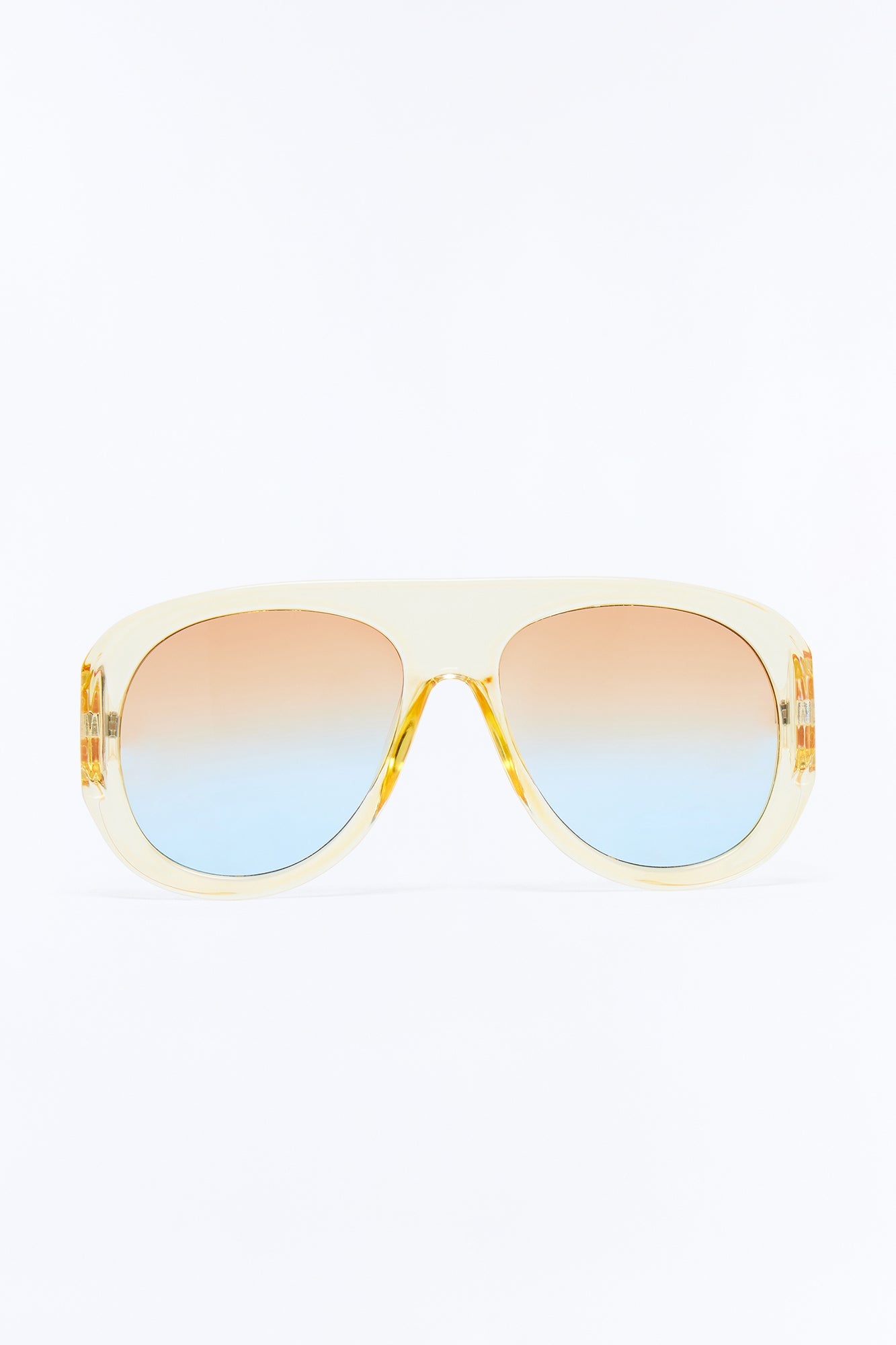 Glossy Gaze Sunglasses - Yellow/combo