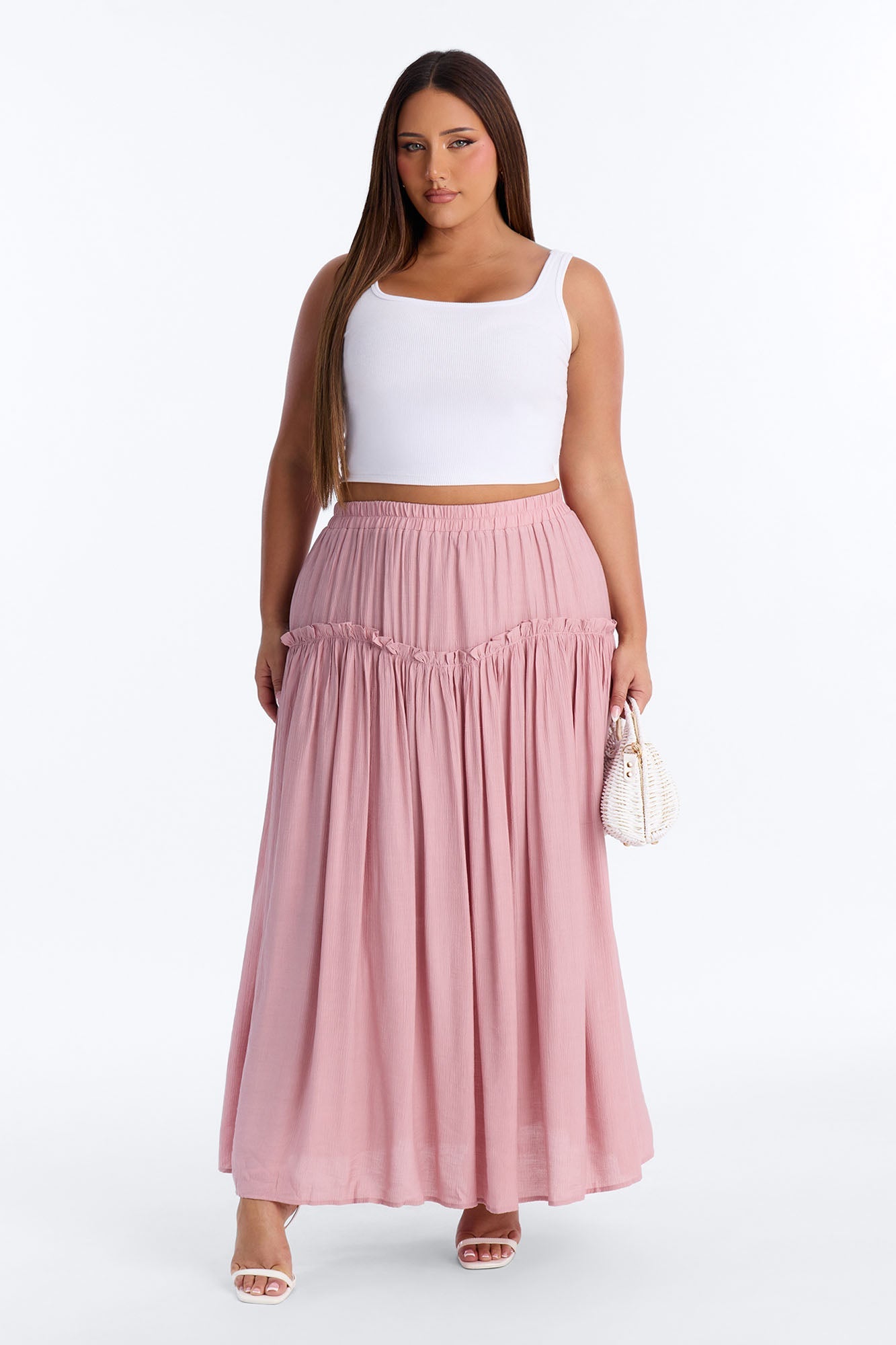 Lily Maxi Skirt - Mauve