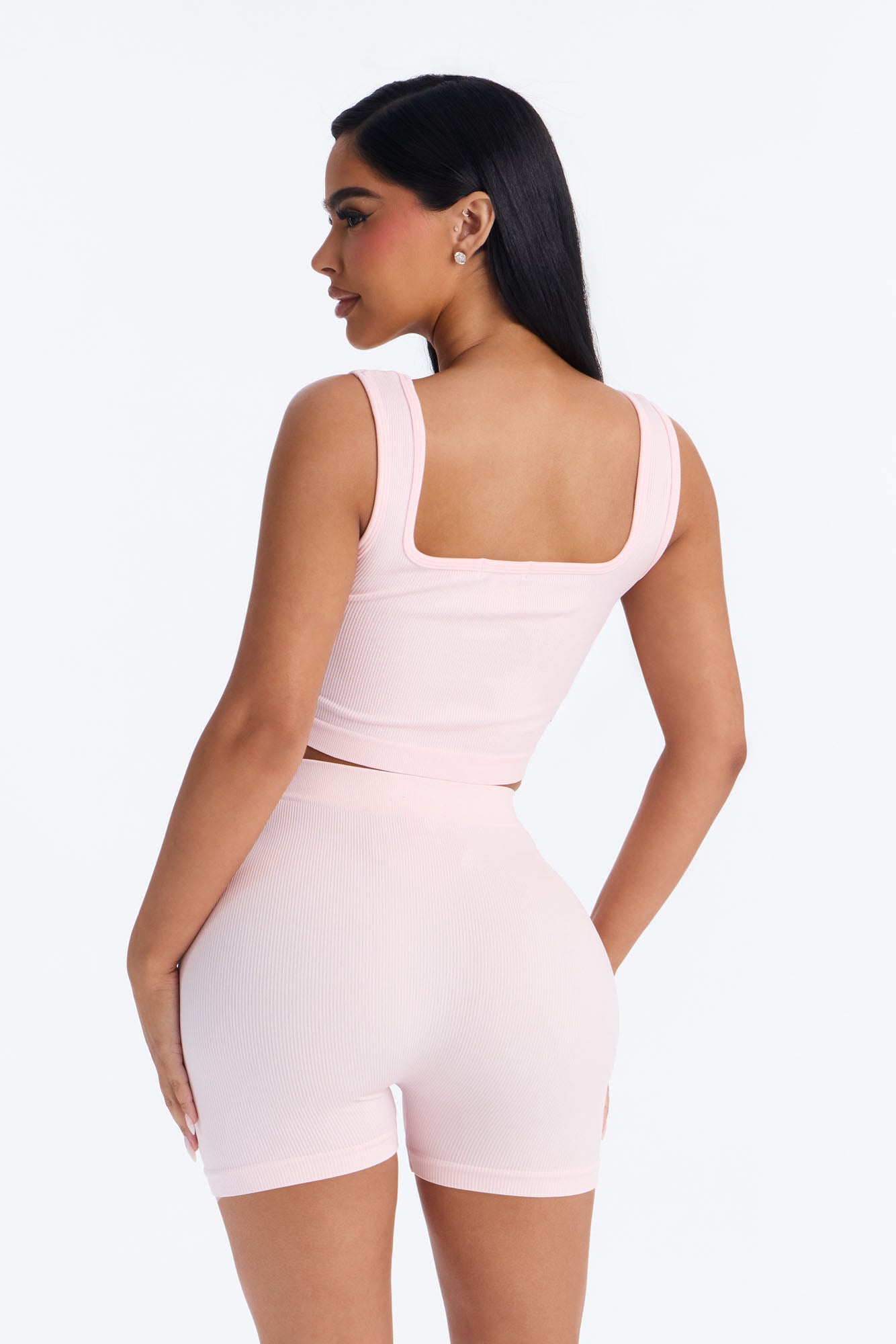 Active Aura Seamless Biker Short Set - Pink