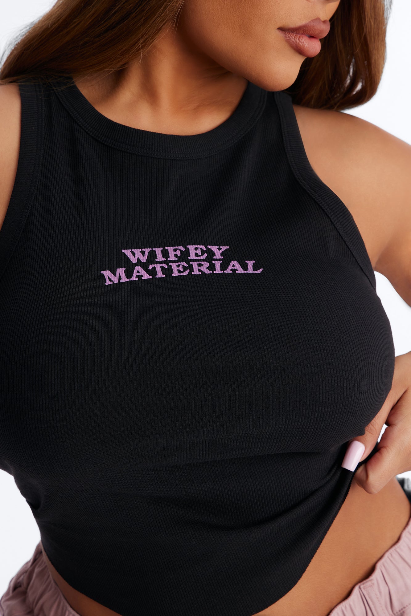 Wifey Material Tank Top - Black