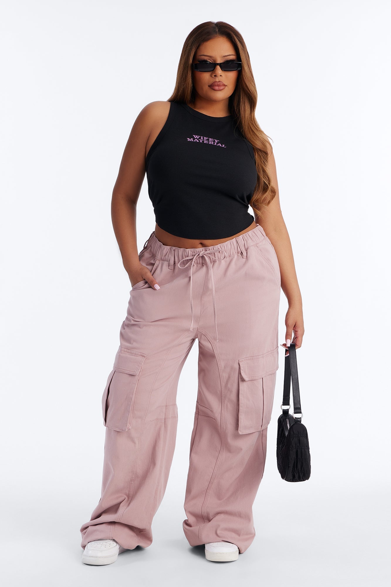 Portland Washed Cargo Pant - Blush Fashion Nova