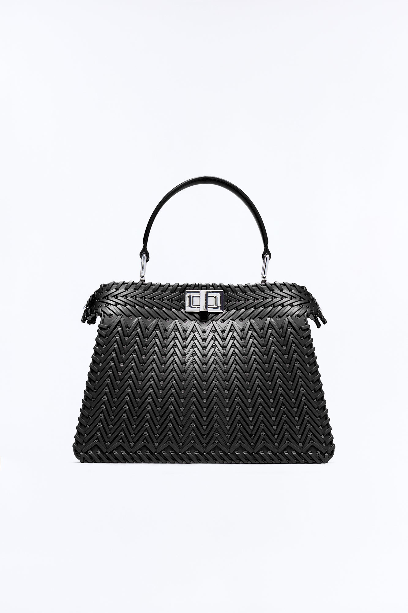 Vacation Season Jelly Satchel Bag - Black