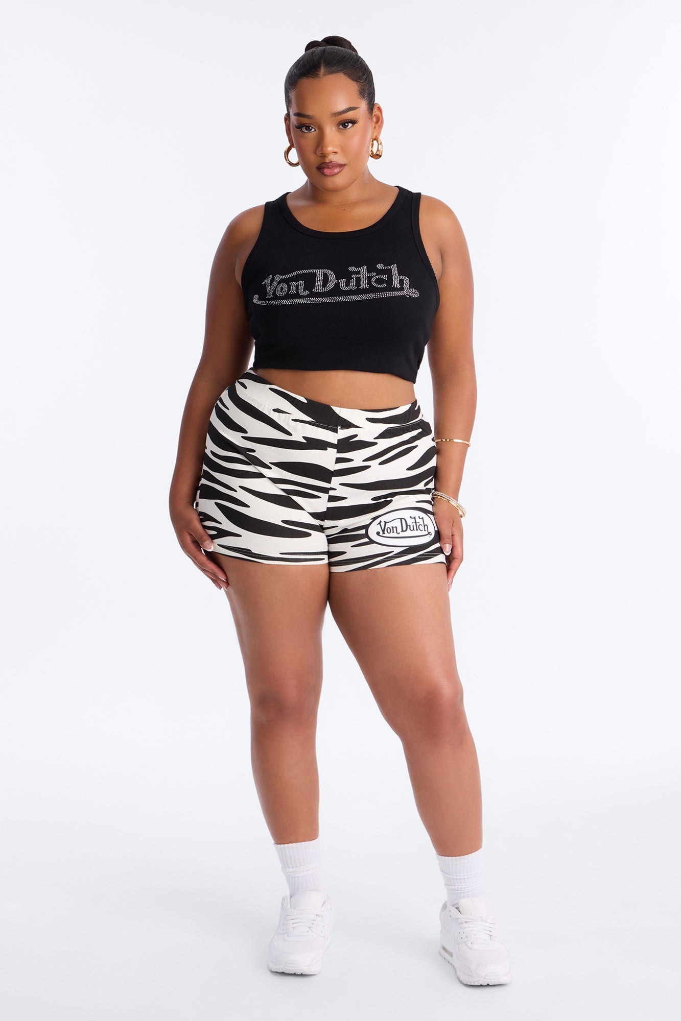 Von Dutch Rocker Zebra Hot Short - Multi Color