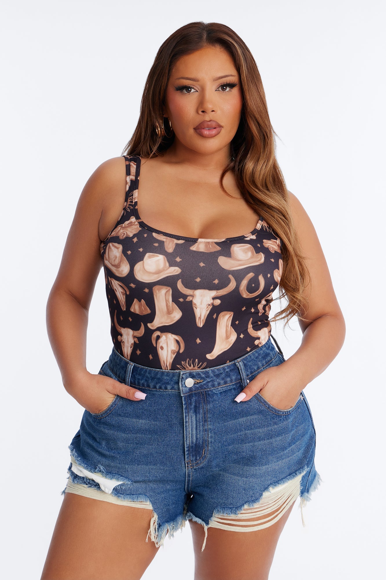Sunkissed Rodeo Bodysuit - Black/combo