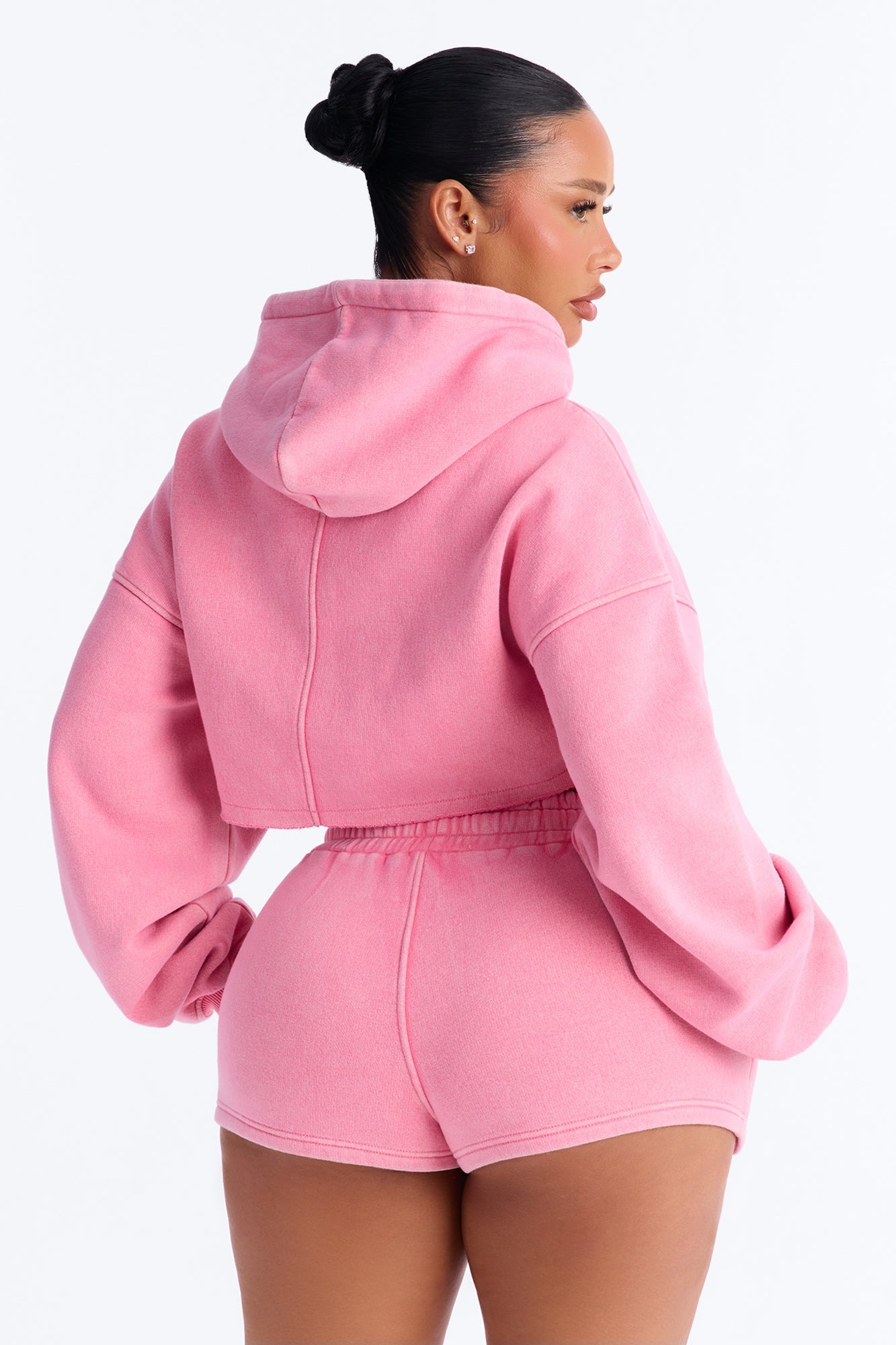 On The Go Washed Short Set - Pink
