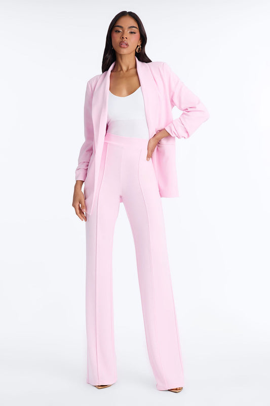 Tall Victoria High Waisted Dress Pants - Light Pink