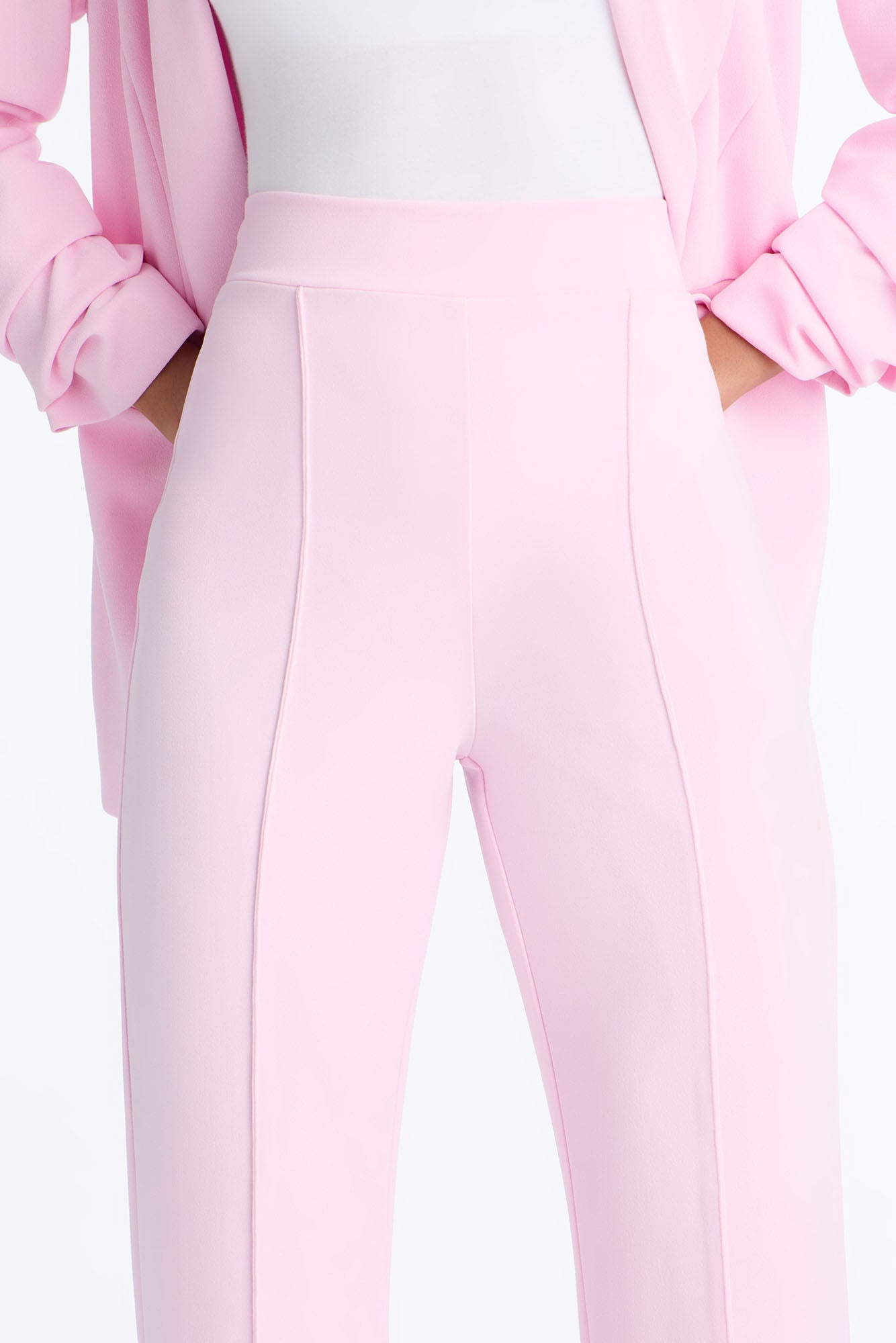 Tall Victoria High Waisted Dress Pants - Light Pink