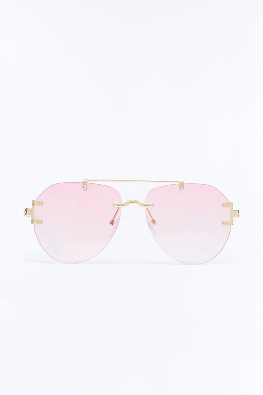 Soft Sky Sunglasses - Gold/Pink