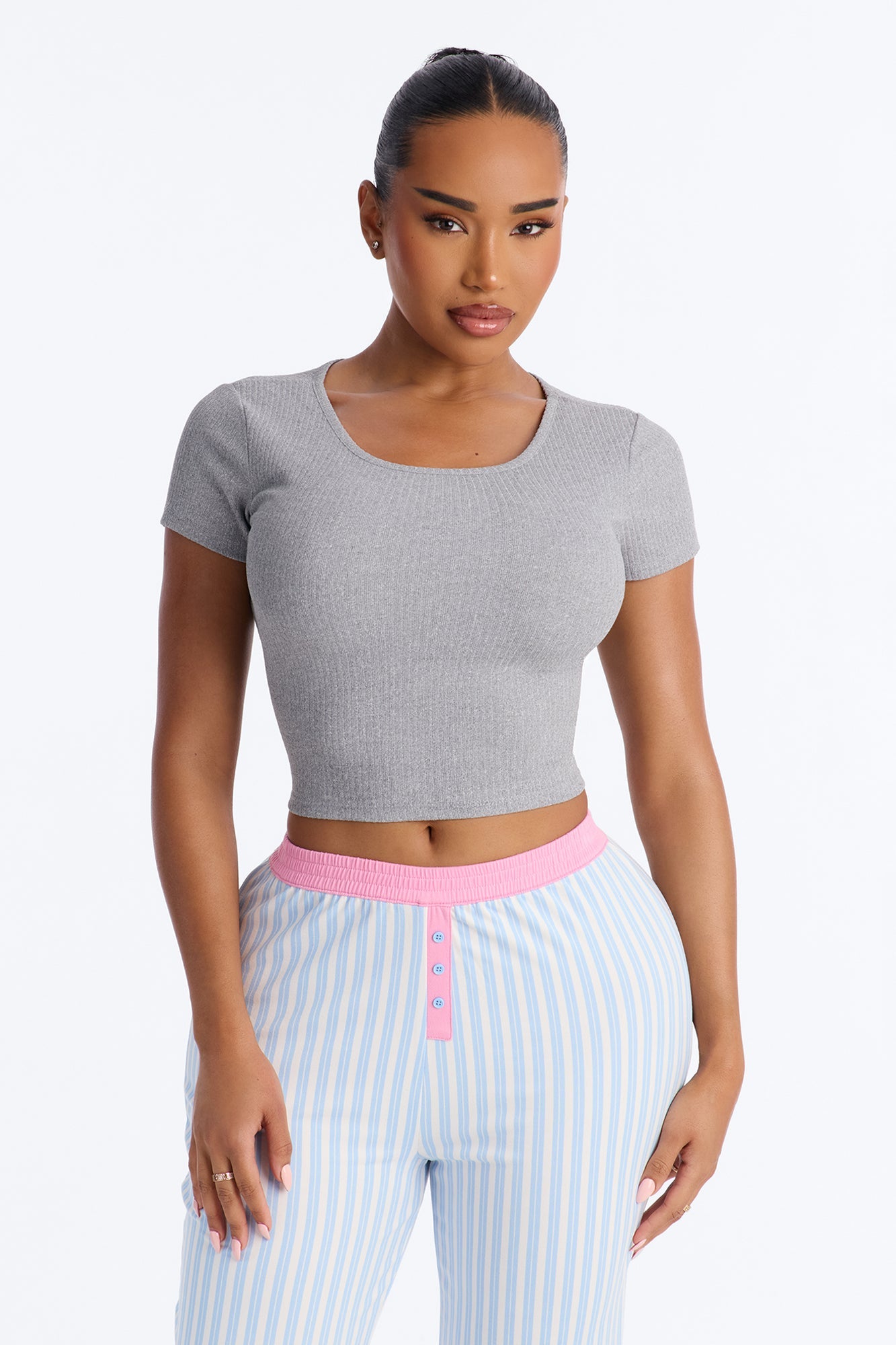 Let Me Sleep Boxer PJ Pant Set - Blue/combo