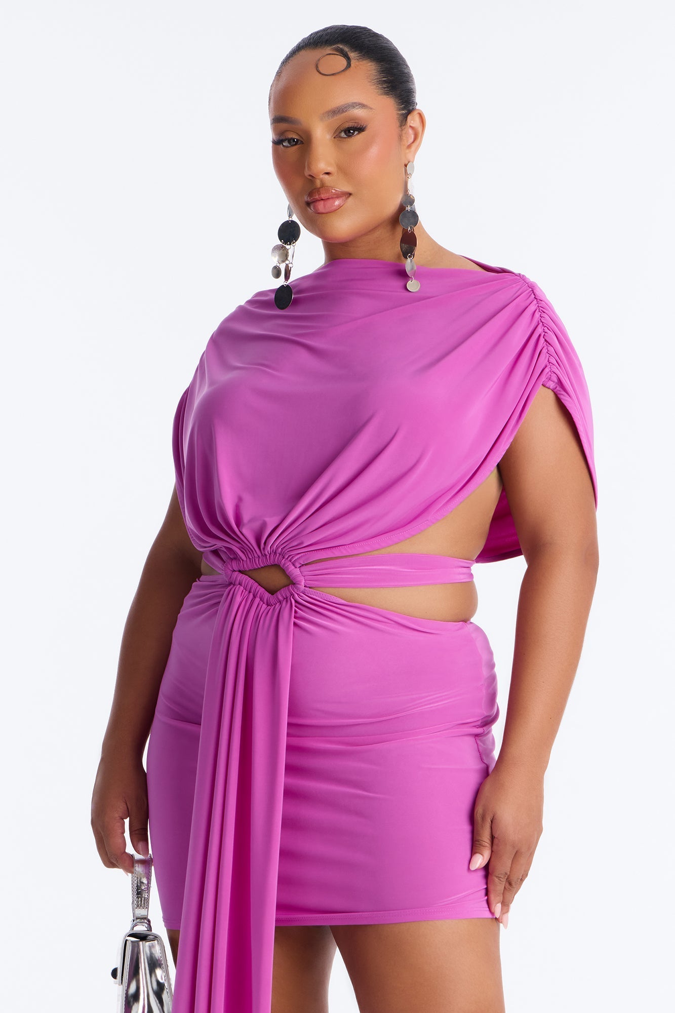 Brandi Cut Out Micro Mini Dress - Magenta Fashion Nova