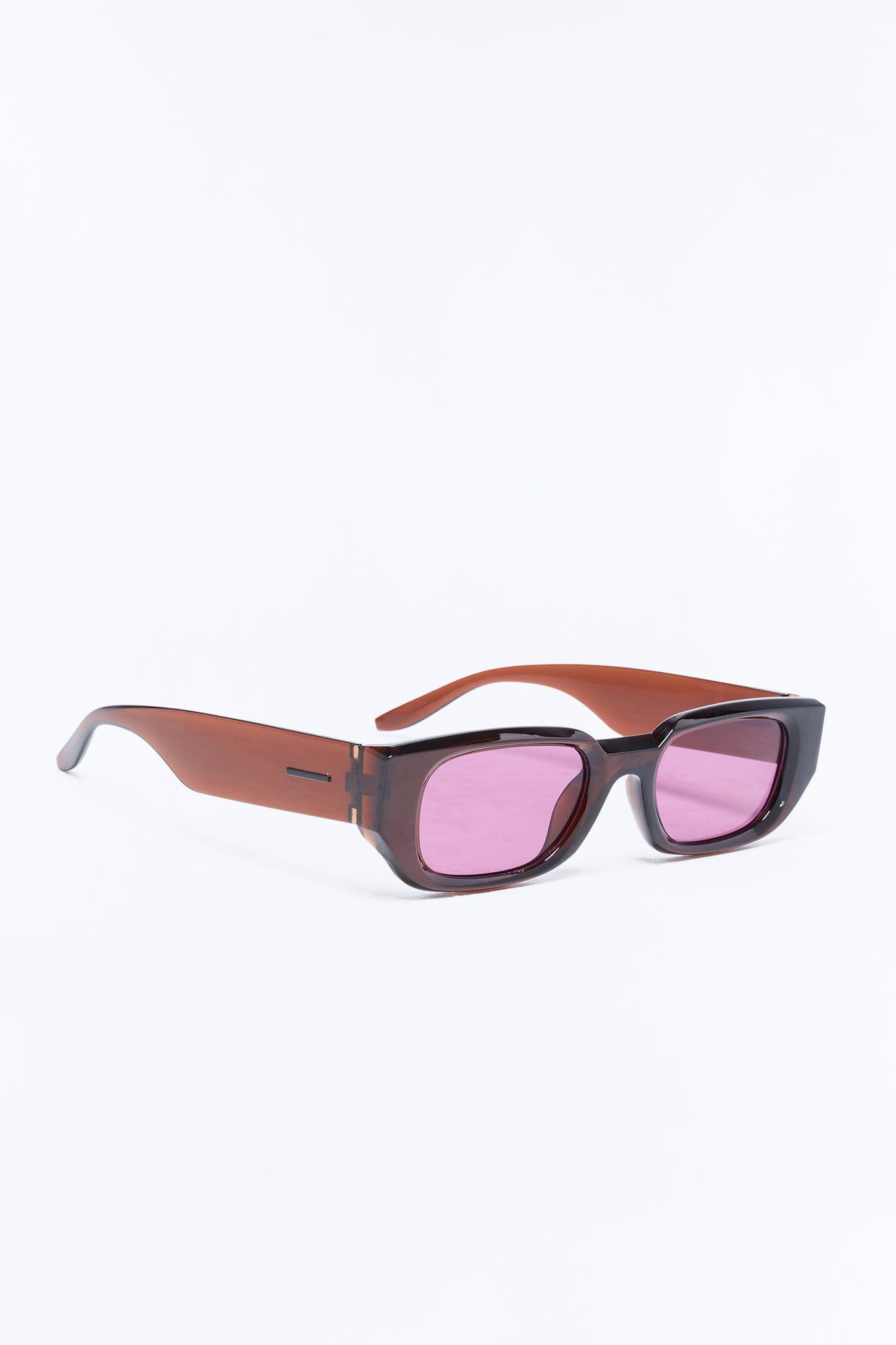 Crossing Lines Sunglasses - Burgundy