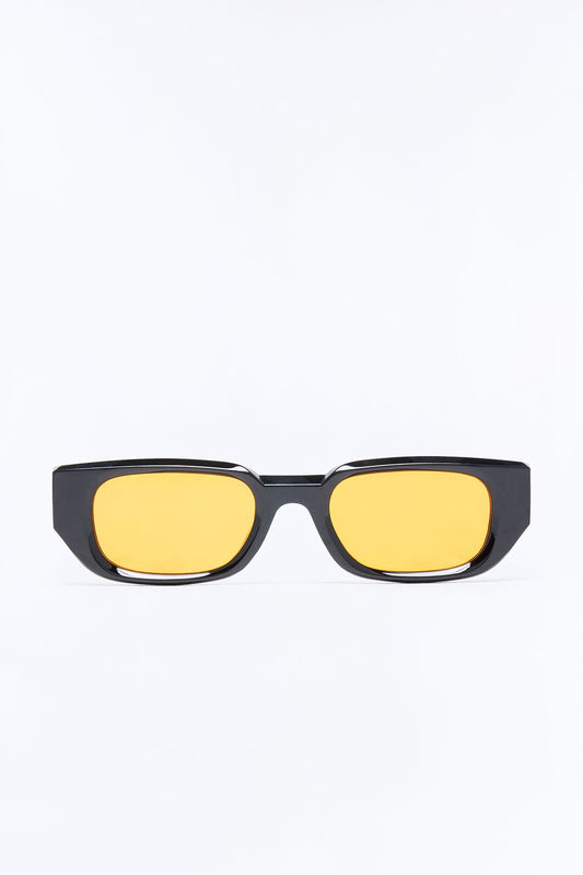 Crossing Lines Sunglasses - Black/Orange