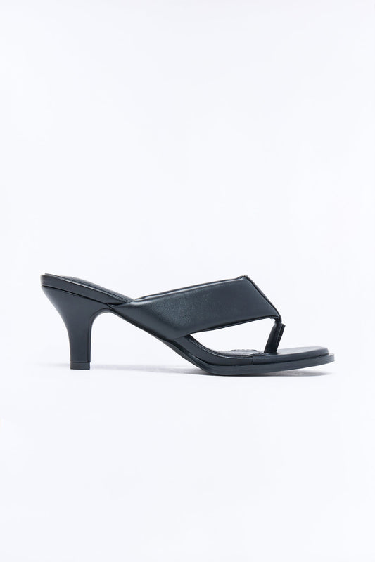 Cardinal Thong Kitten Heels - Black