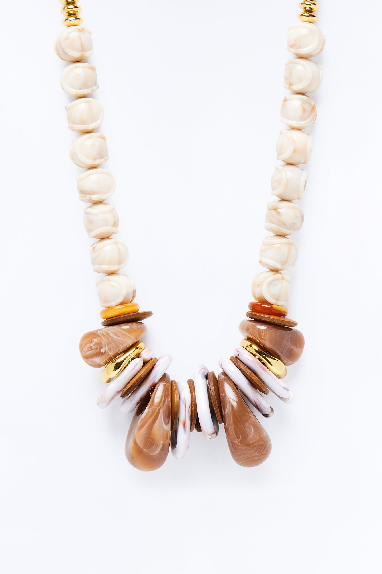 Caribbean Beauty Necklace - Brown/combo