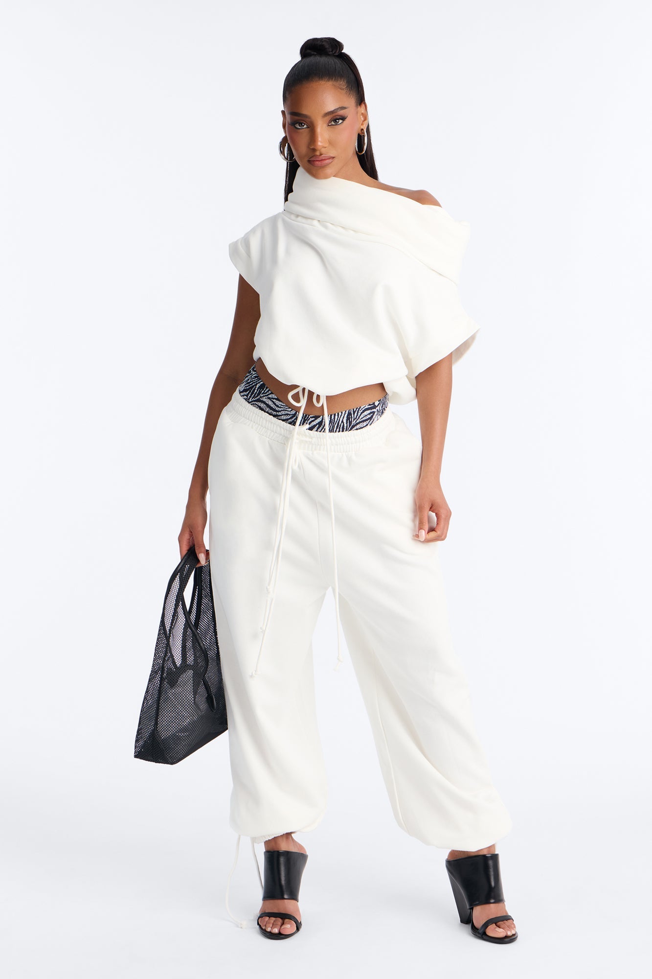 Alexa Jogger Pant Set - White
