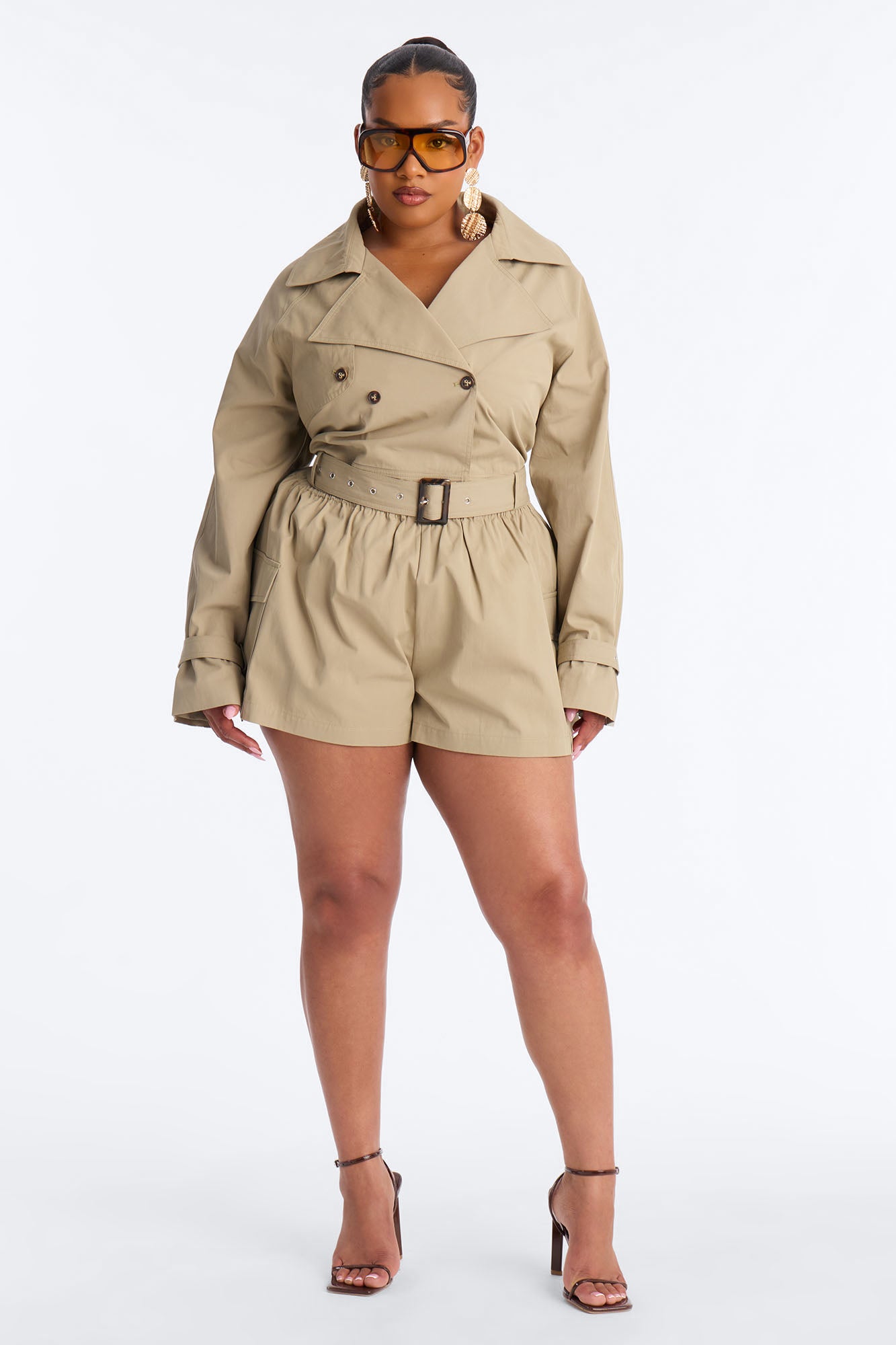 Head Turner Twill Cargo Short - Khaki Fashion Nova