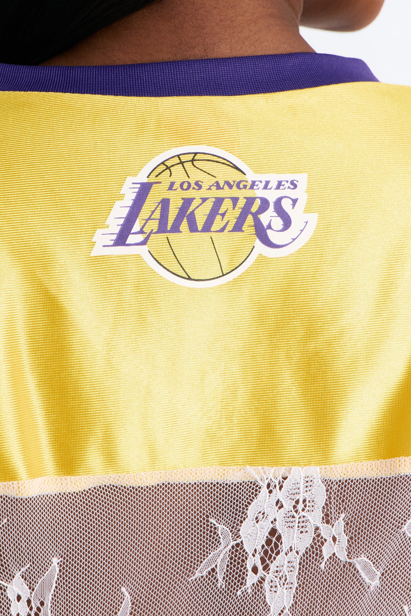 NBA LA Lakers Lace Top - White