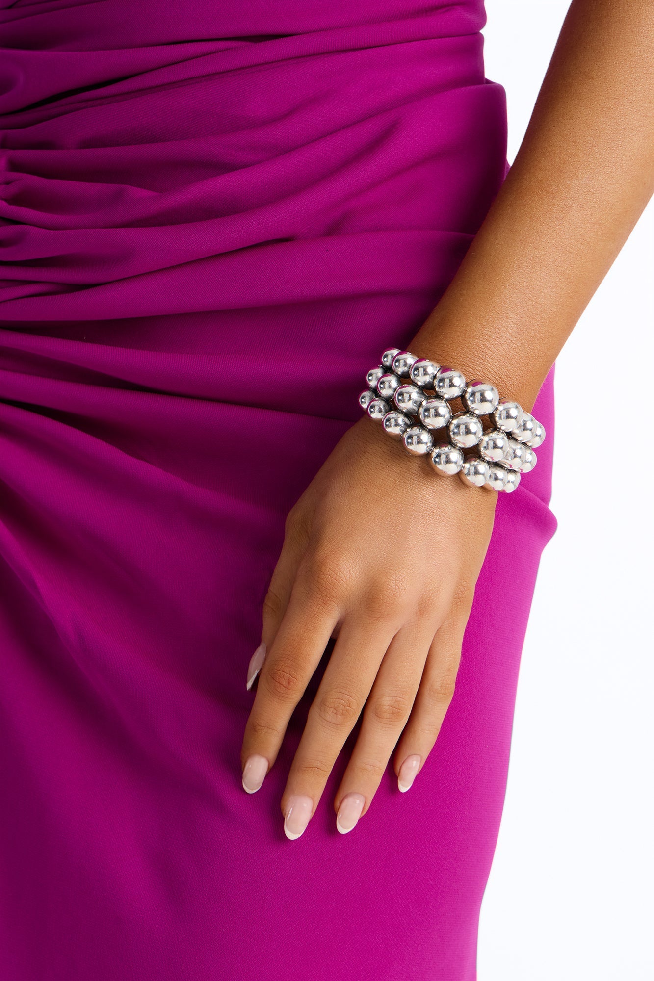 Solid Energy Cuff Bracelet - Silver