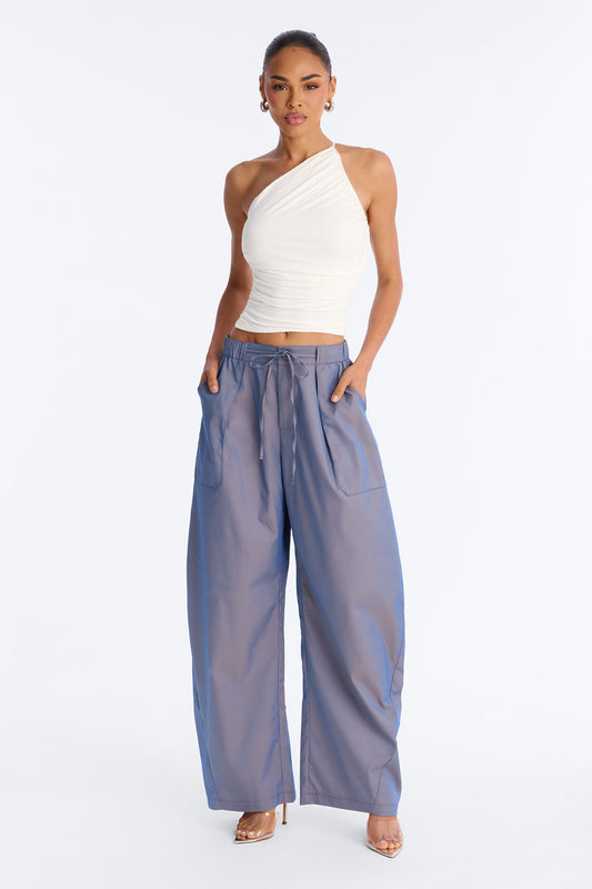 No Chill Zone Windbreaker Barrel Pant 31″ - Blue