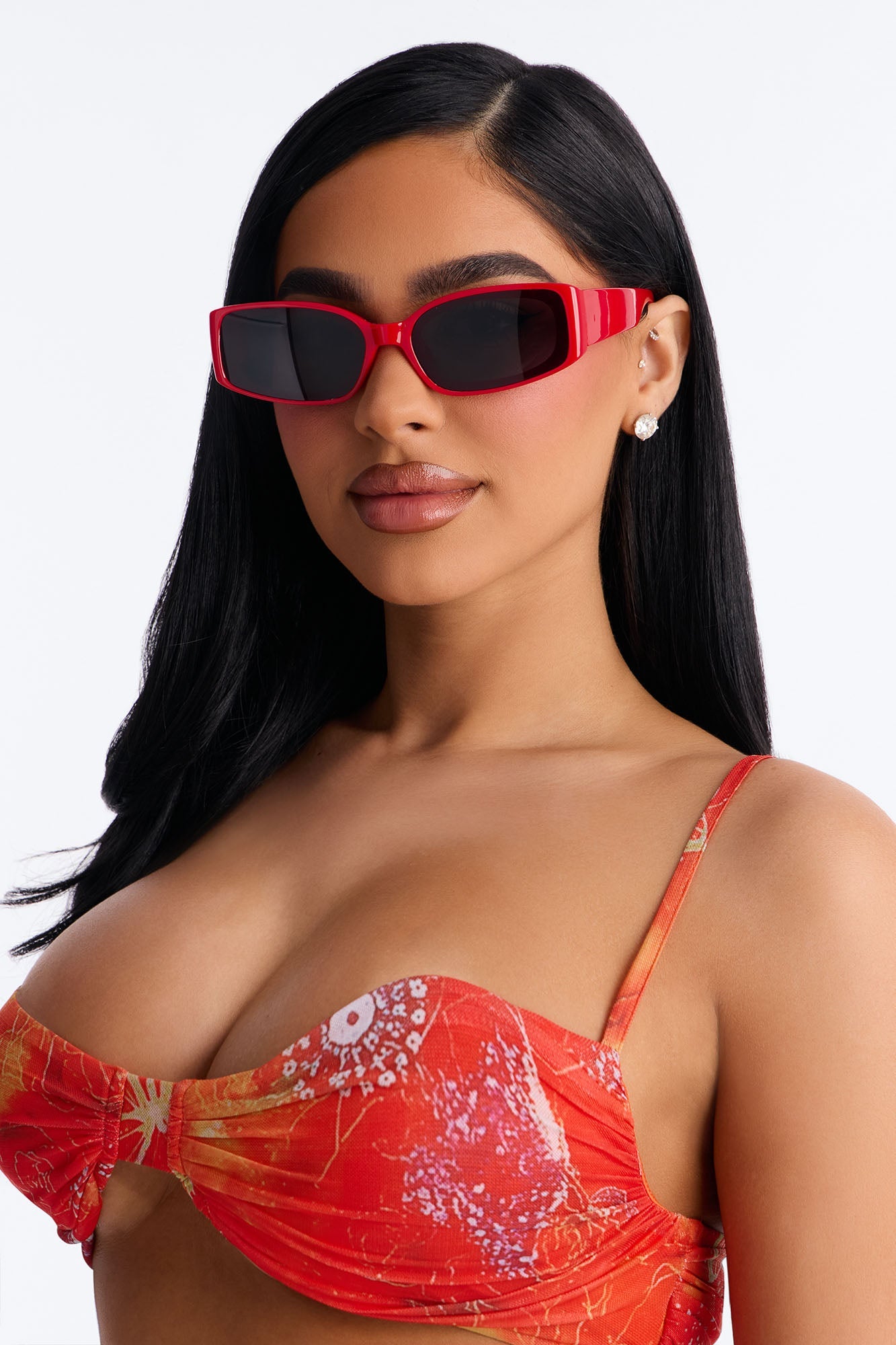 Givin Me Vibes Sunglasses - Red