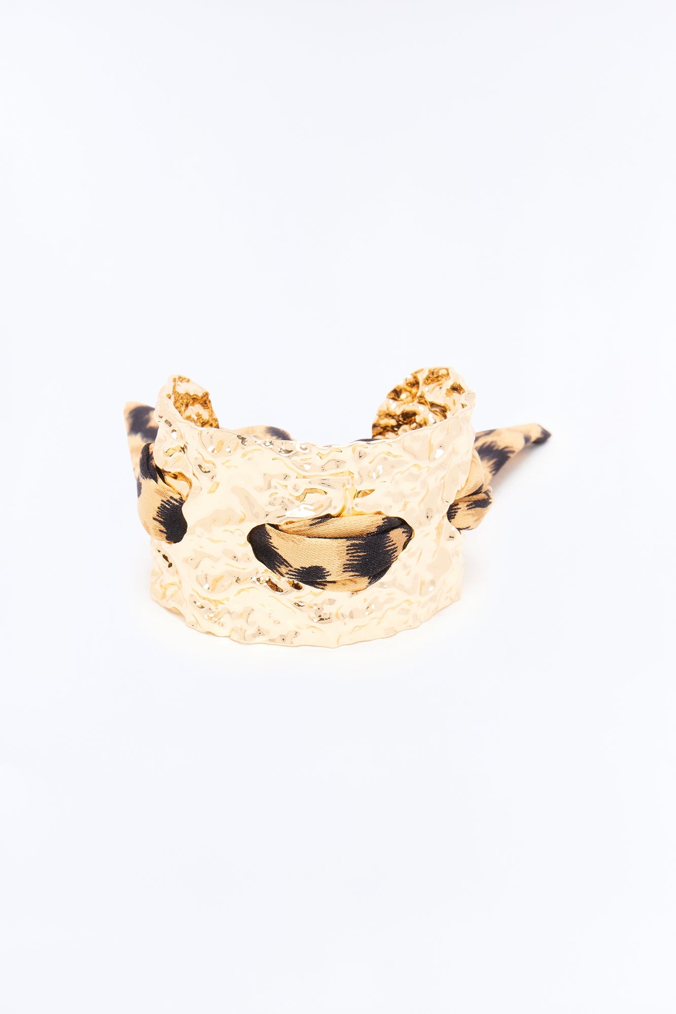 Wild At Heart Cuff Bracelet - Gold/Brown