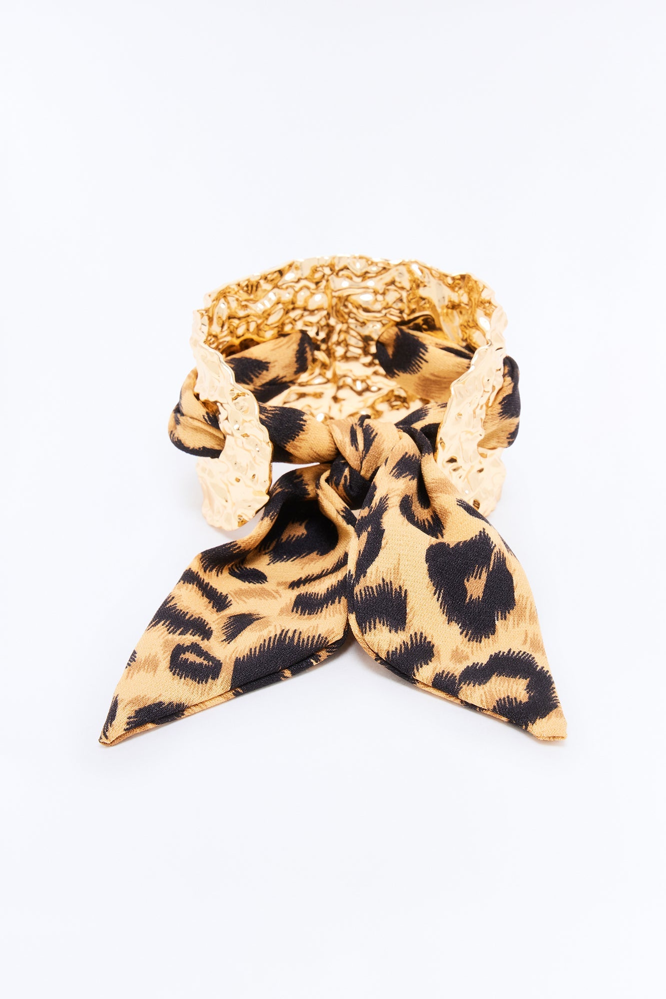 Wild At Heart Cuff Bracelet - Gold/Brown