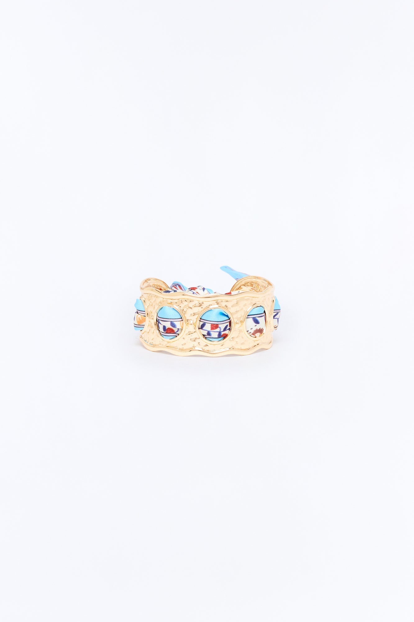 Capri Cuff Bracelet - Gold/Blue