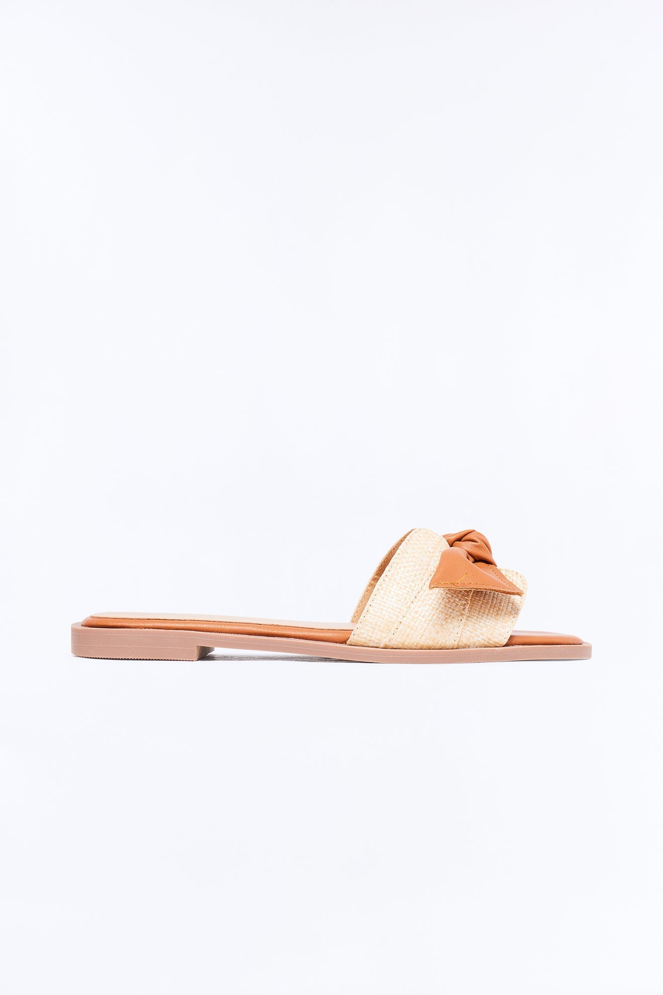 Lyra Flat Sandals - Tan Fashion Nova