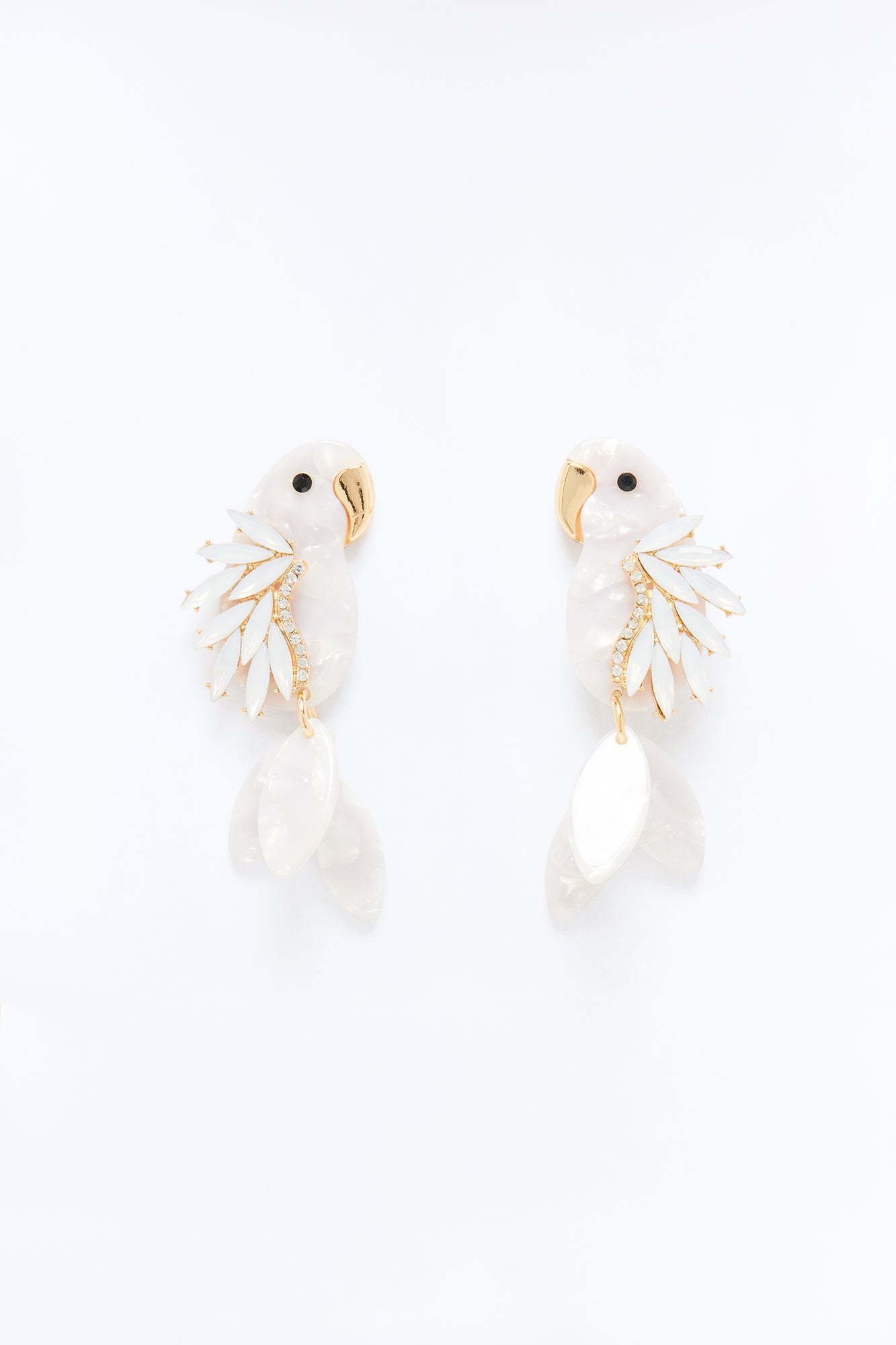 Tiki Time Earrings - White