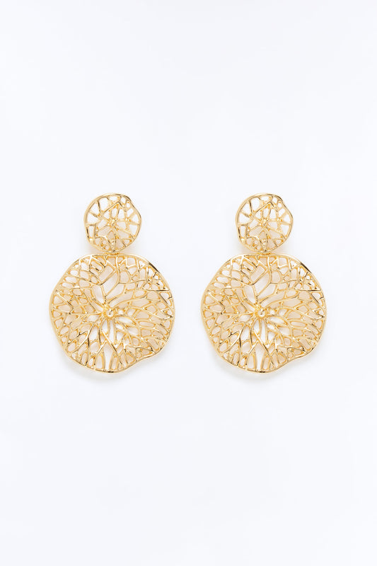 Through The Vines Earrings - Gold