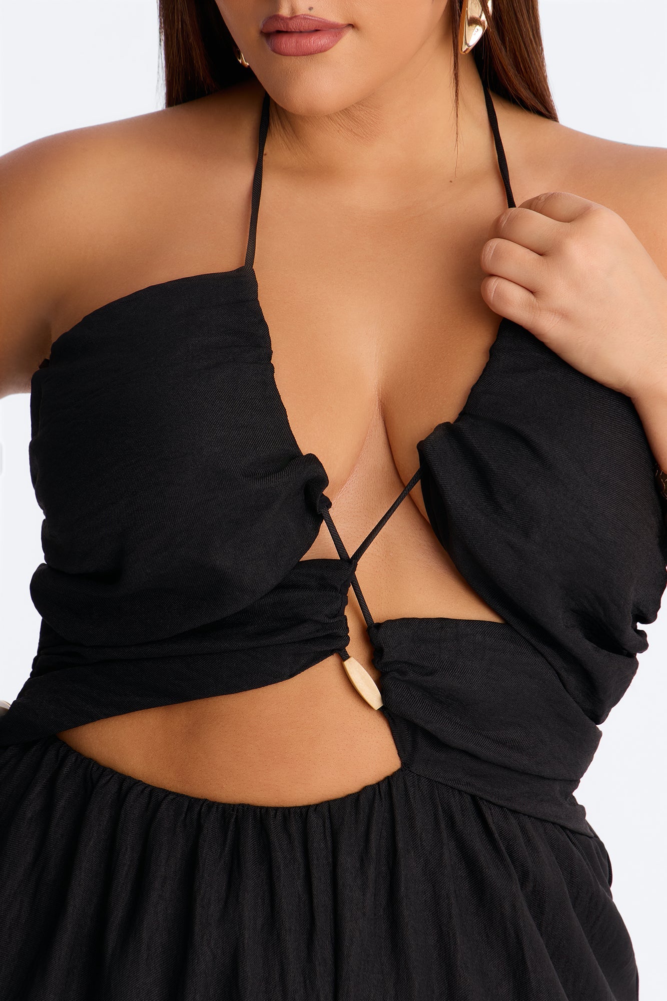 Grayson Strappy Wide Leg Jumpsuit - Black