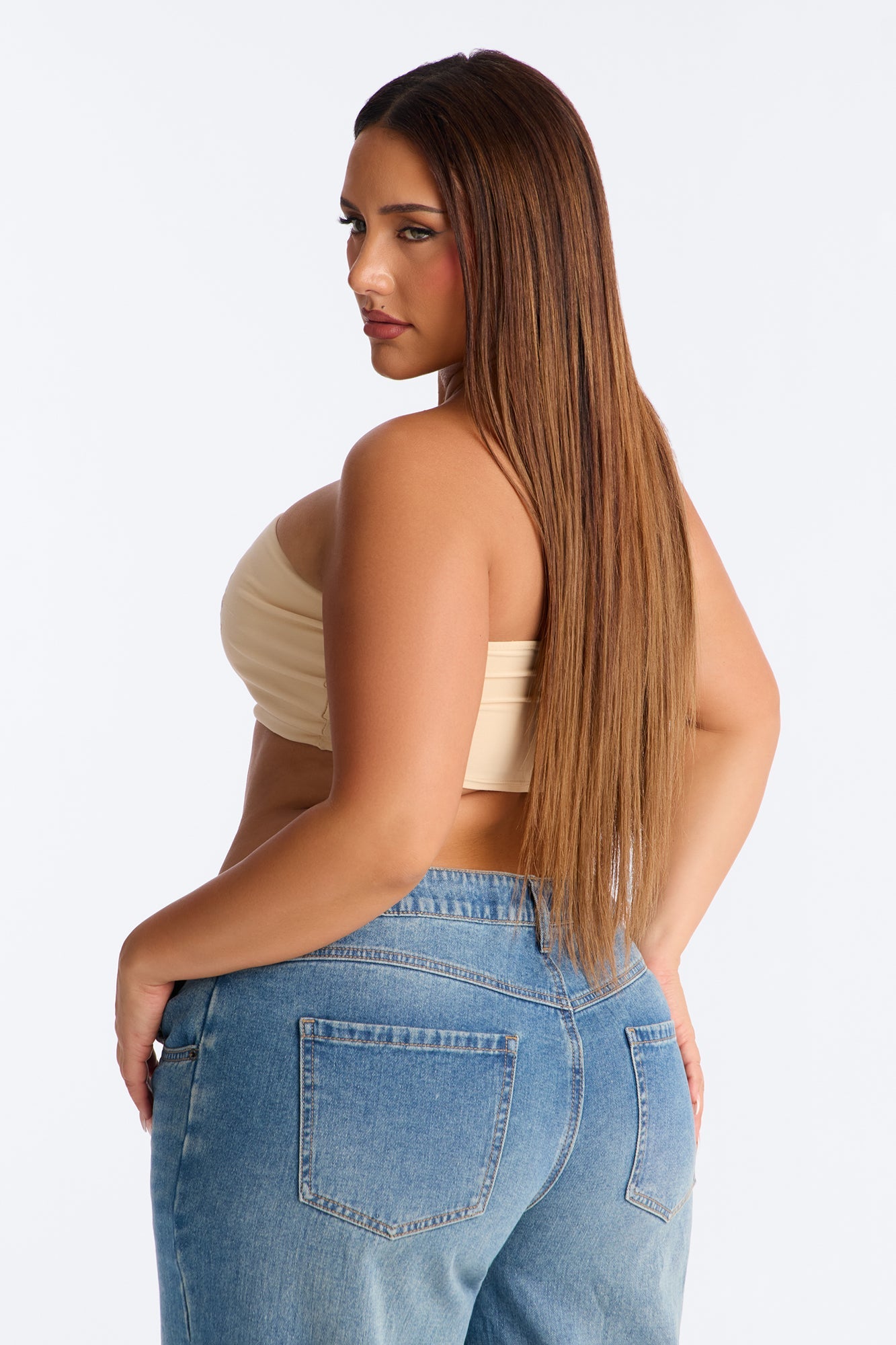 Tequila Cheaper Than Therapy Tube Top - Cream