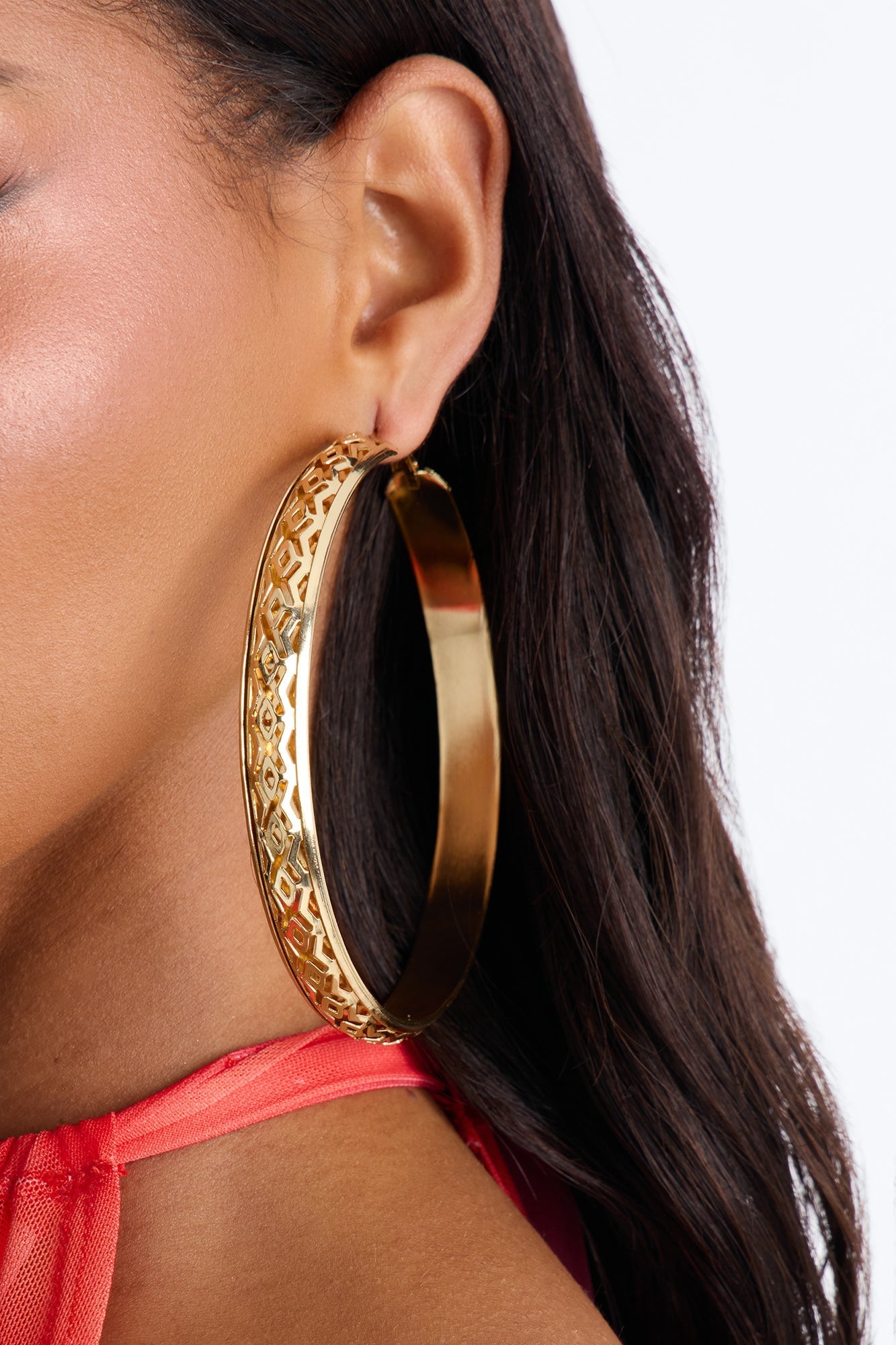 Boho Mirage Hoop Earrings - Gold Fashion Nova