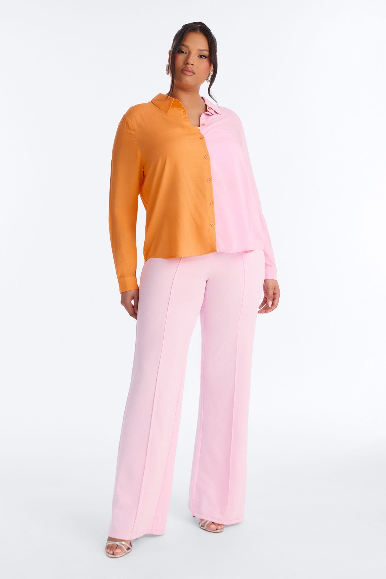 Didn't Cha Know Shirt - Orange/combo Fashion Nova