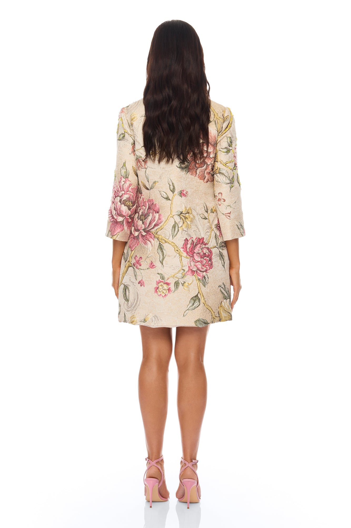 Riannon Jacquard Jacket - Taupe