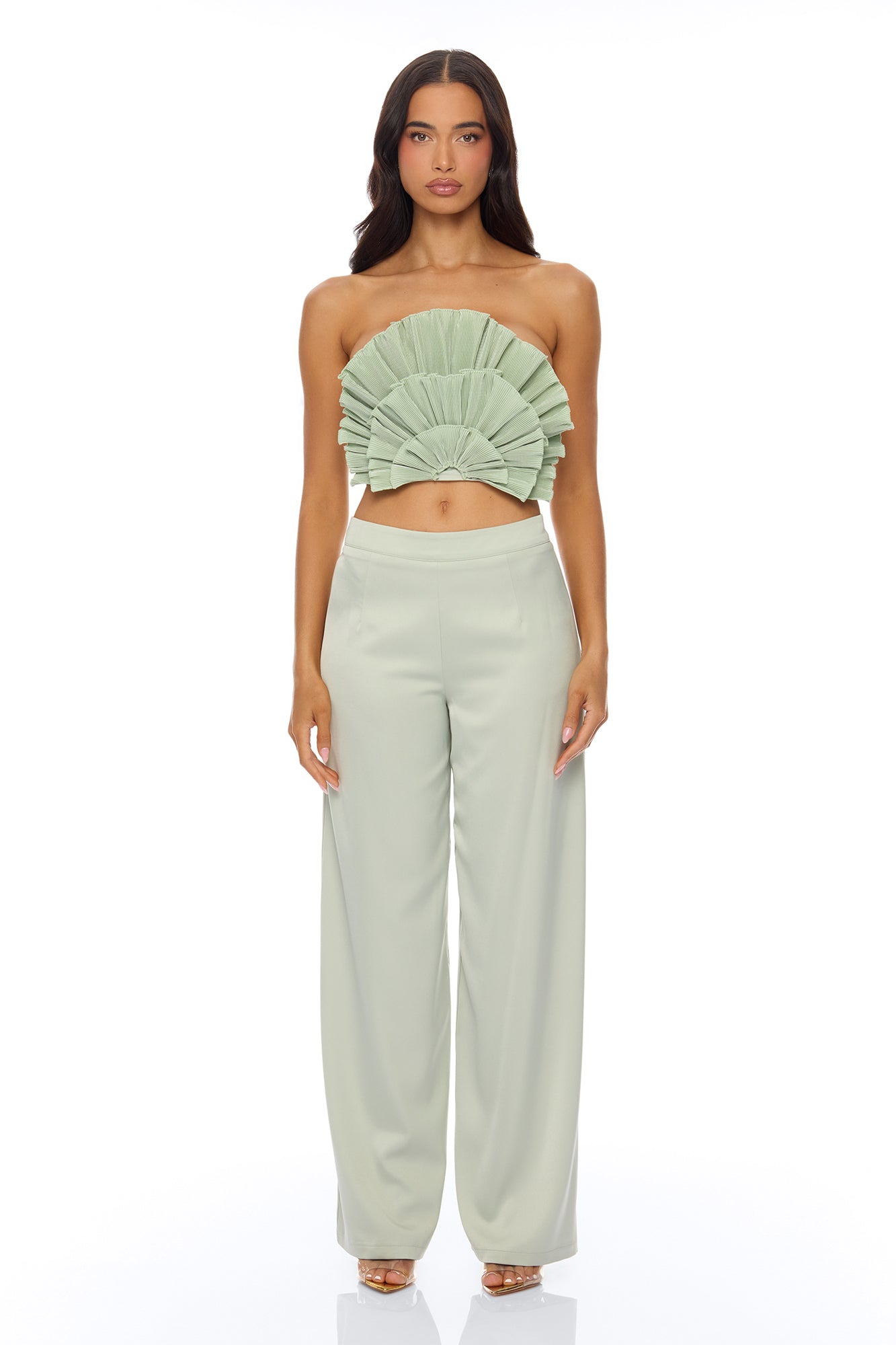Coast To Coast Pant Set - Sage