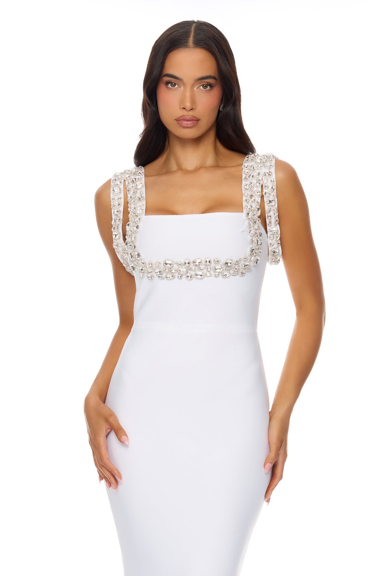 Masie Bandage Gown - Ivory