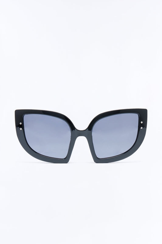 Wise Cat Eye Sunglasses - Black