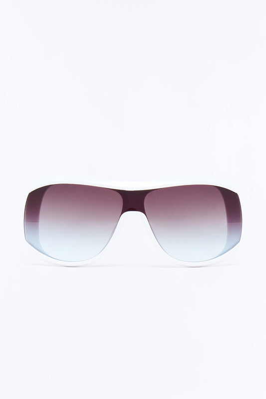 Can't Stay Long Sunglasses - White