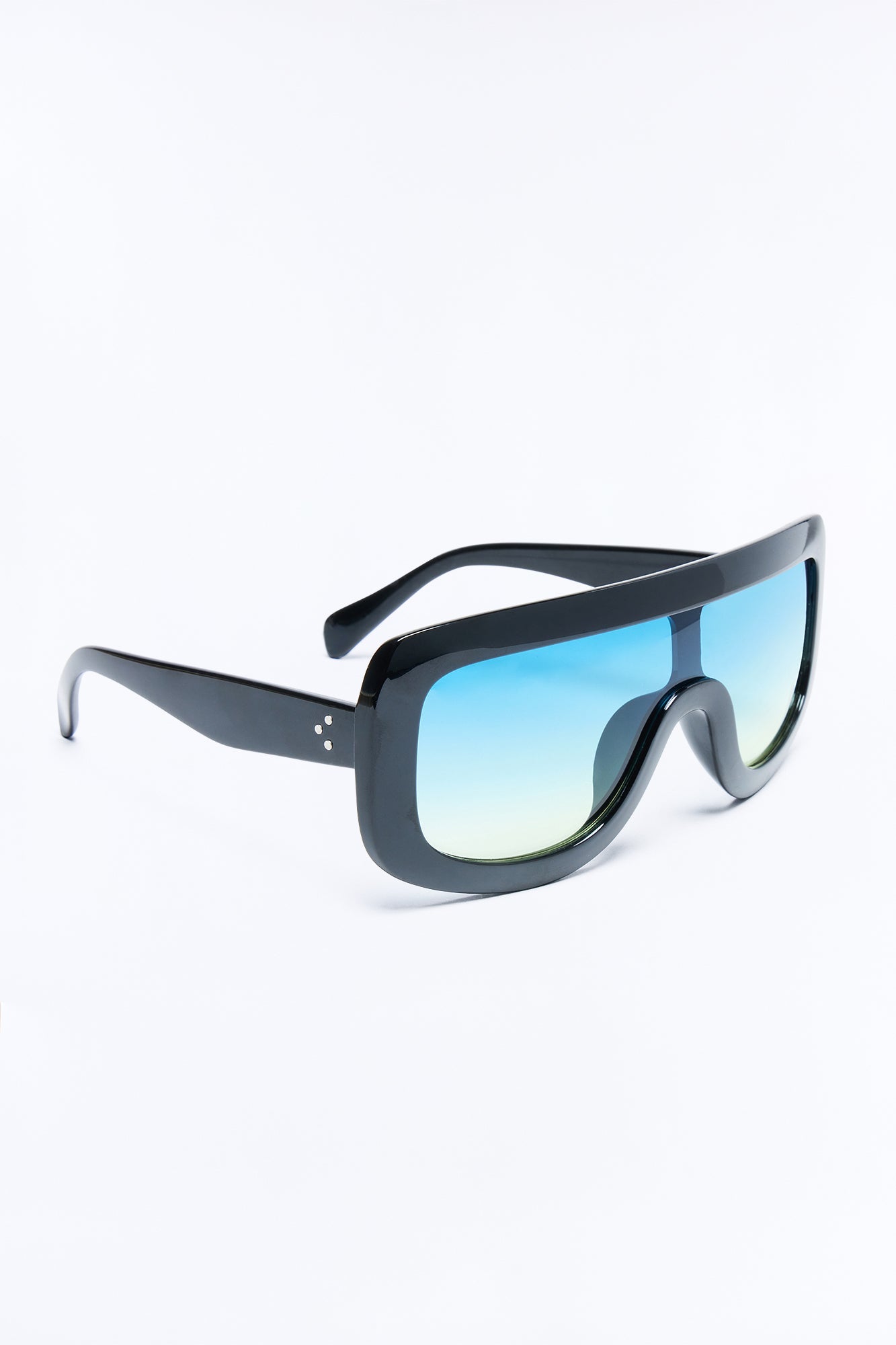 Summer Runway Sunglasses - Black/Blue