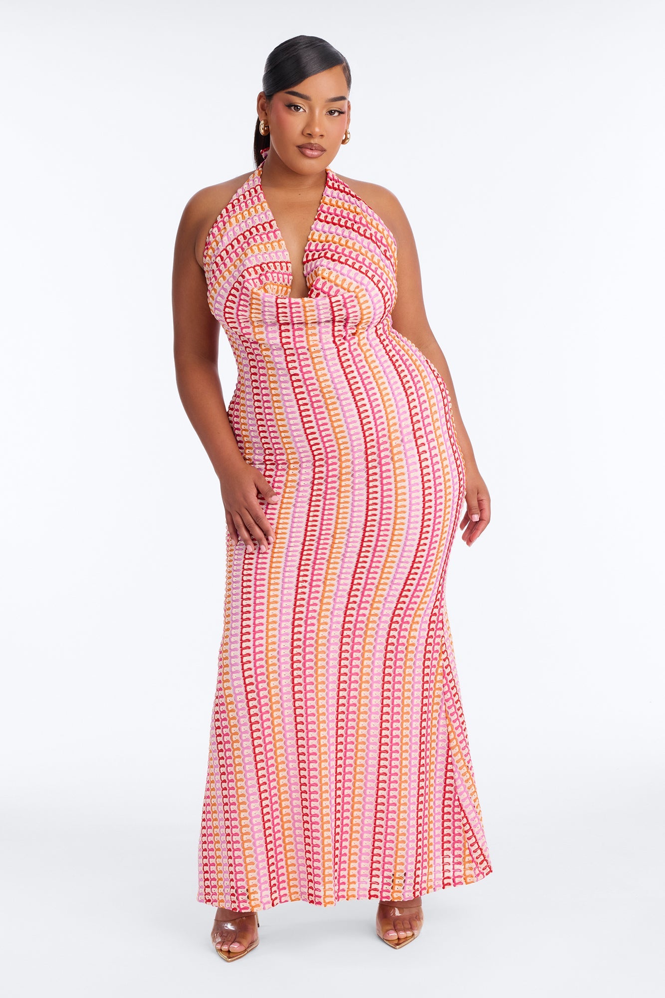 Hibiscus Honey Maxi Dress - Pink/combo