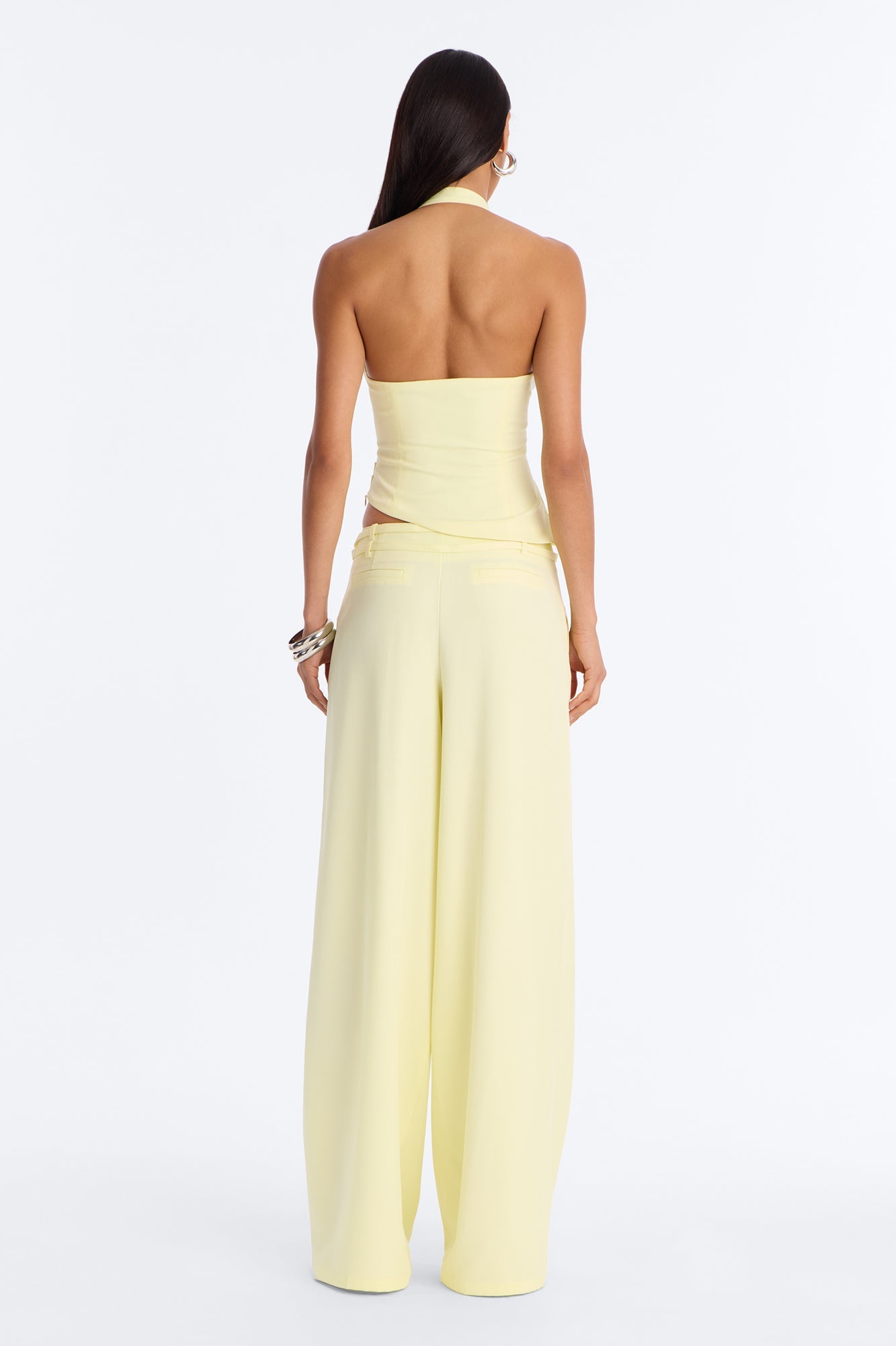 Keila Halter Pant Set - Butter Yellow
