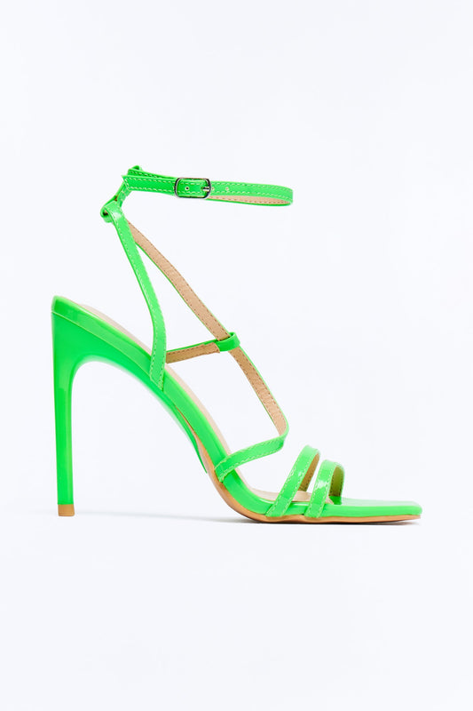 Gaia Heeled Sandals - Green