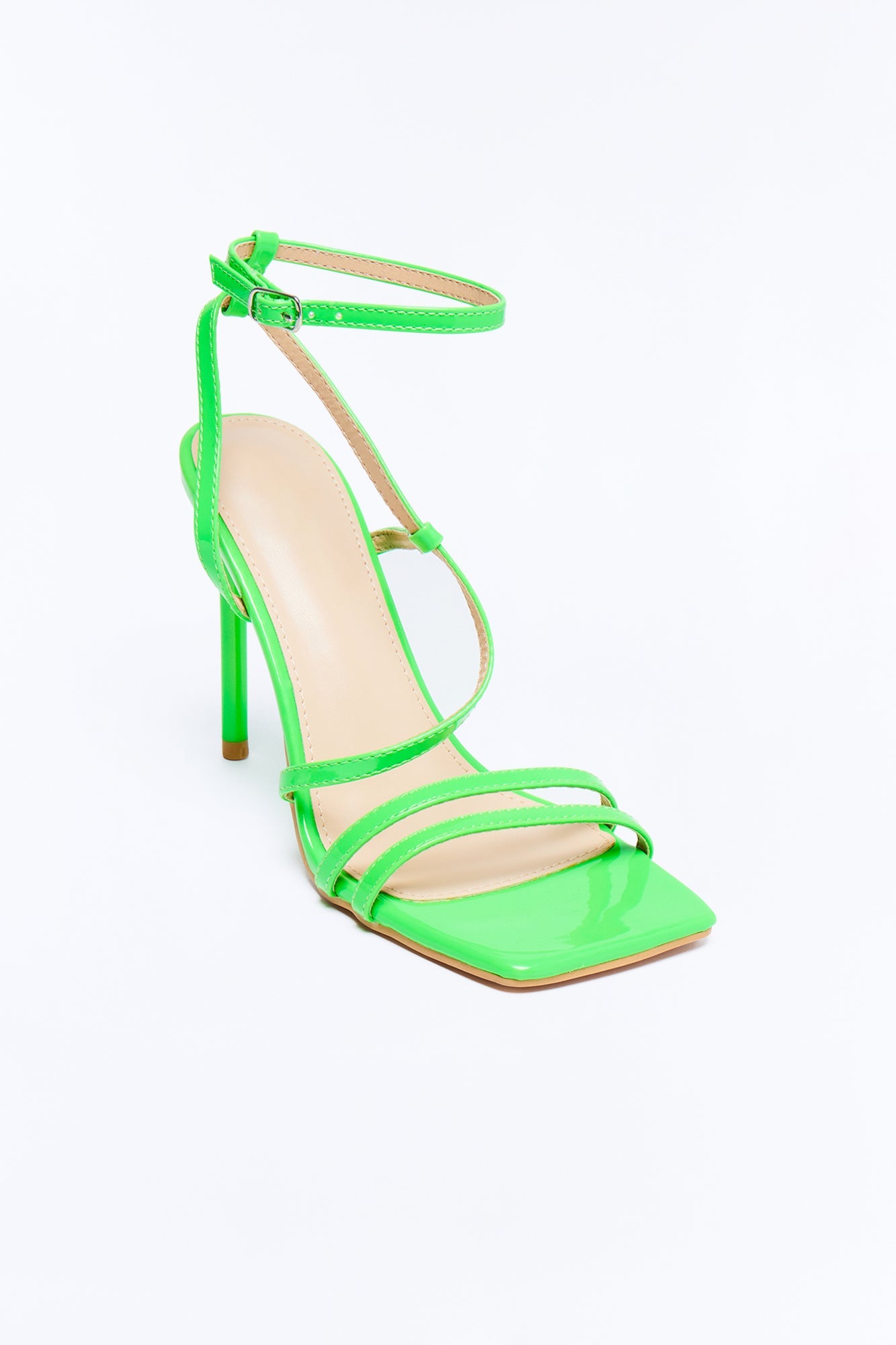Gaia Heeled Sandals - Green