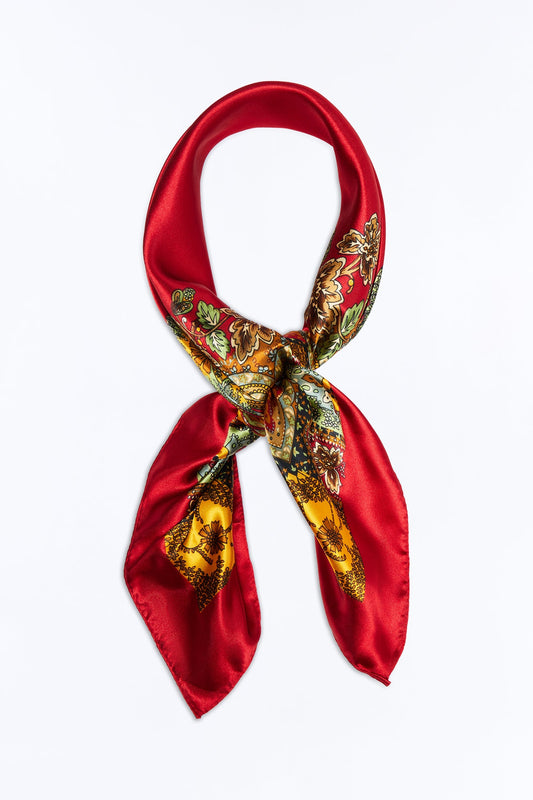 Sunny Shade Head Scarf - Red